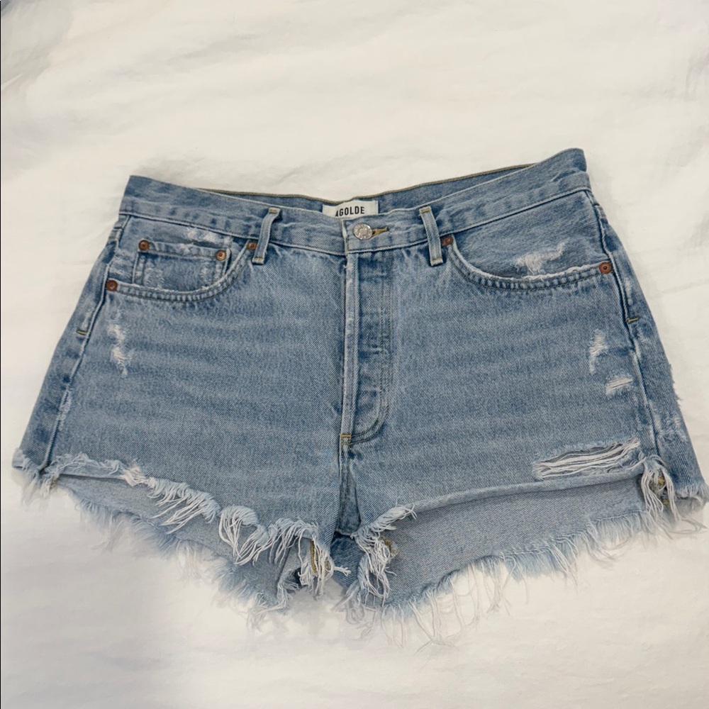 Agolde Parker Shorts in Swapmeet, size 28